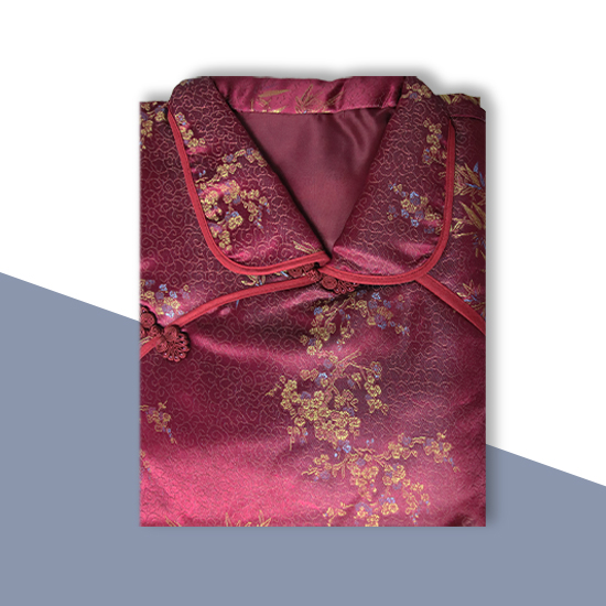 鳳仙-三彩竹菊梅醬紅