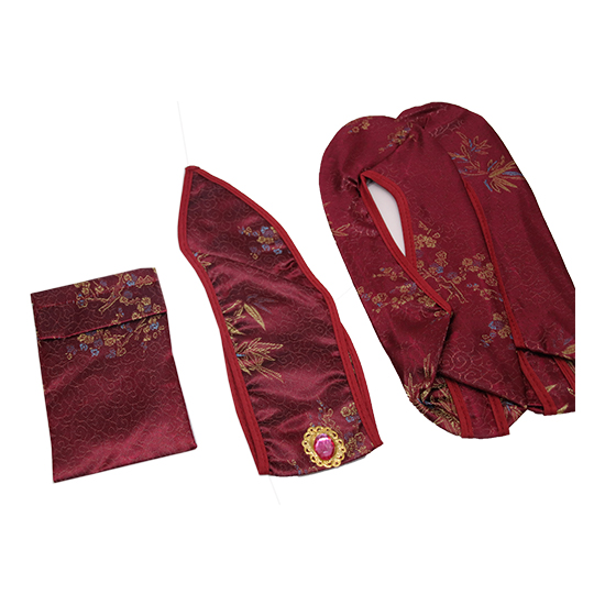 鳳仙-三彩竹菊梅醬紅