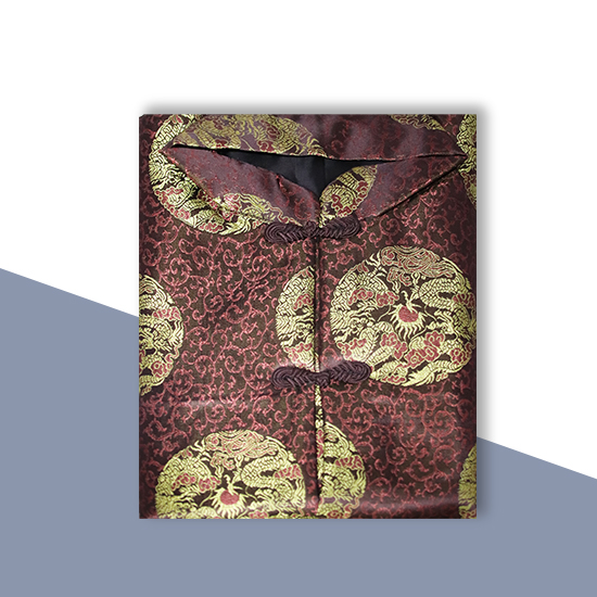 馬褂-三彩緹咖金龍