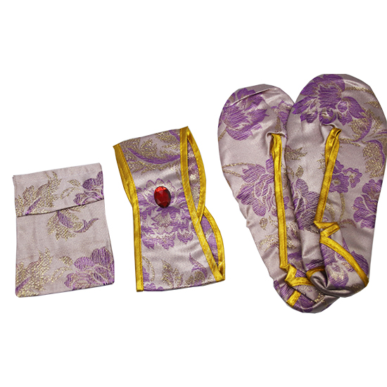 鳳仙-三彩金線紫金牡丹