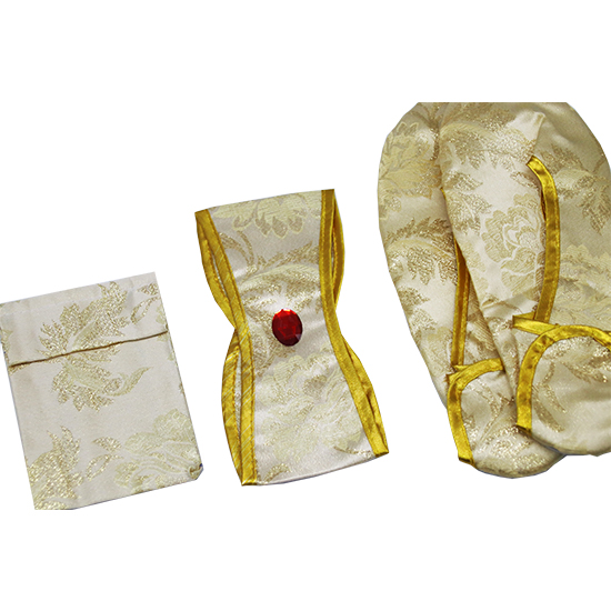 鳳仙-三彩金線金黃牡丹