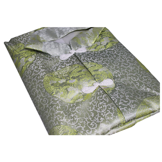 馬褂-三彩銀金壽龍