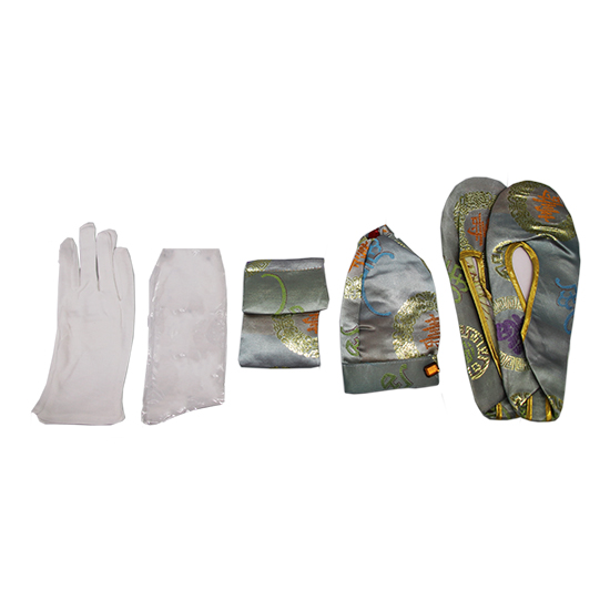 馬褂-五彩福壽銀綠