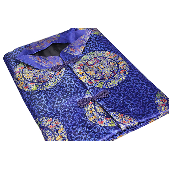 馬褂-五彩緹花藍