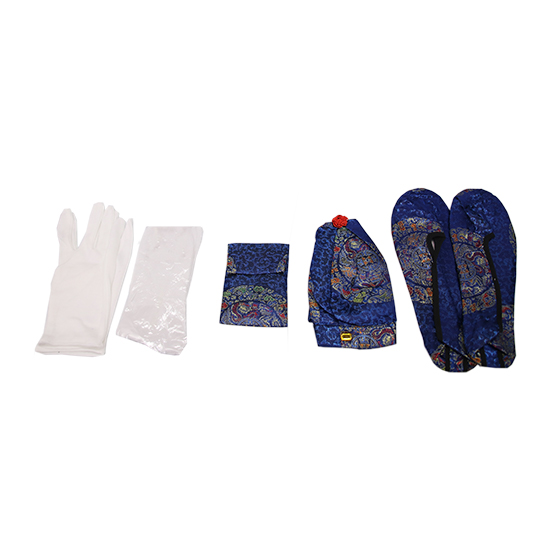 馬褂-五彩緹花藍