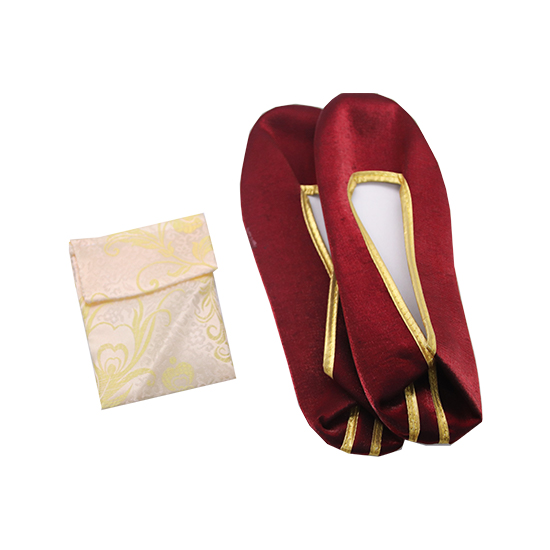 現代時裝衣裙-亮片鳳凰棗紅