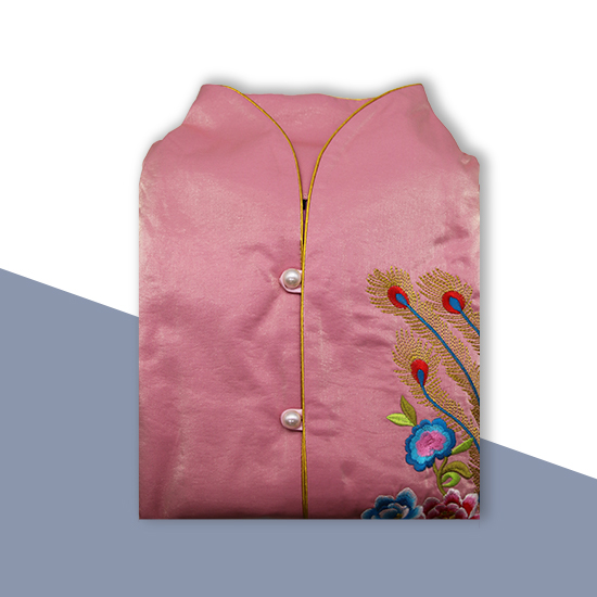 現代時裝衣裙-孔雀花粉