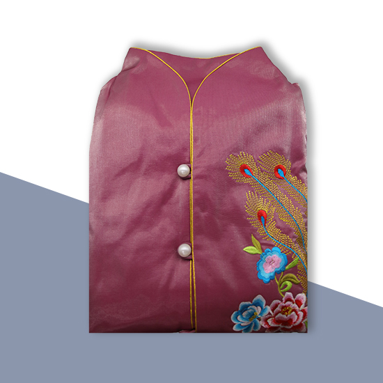 現代時裝衣裙-孔雀花紫