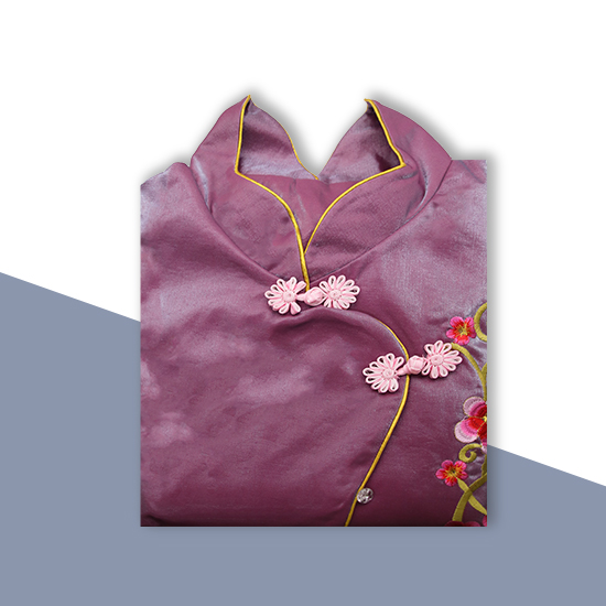 現代時裝衣裙-梅花紫