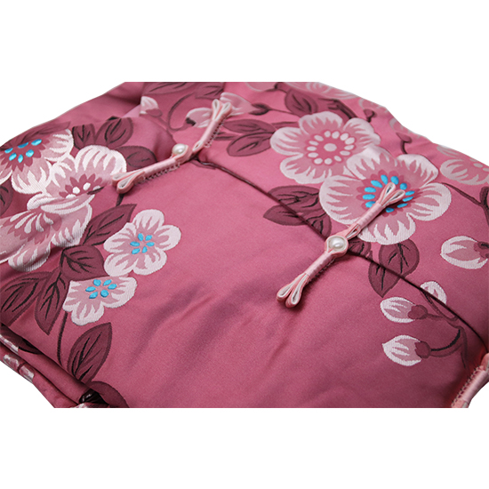 現代時裝衣裙-白梅綢粉