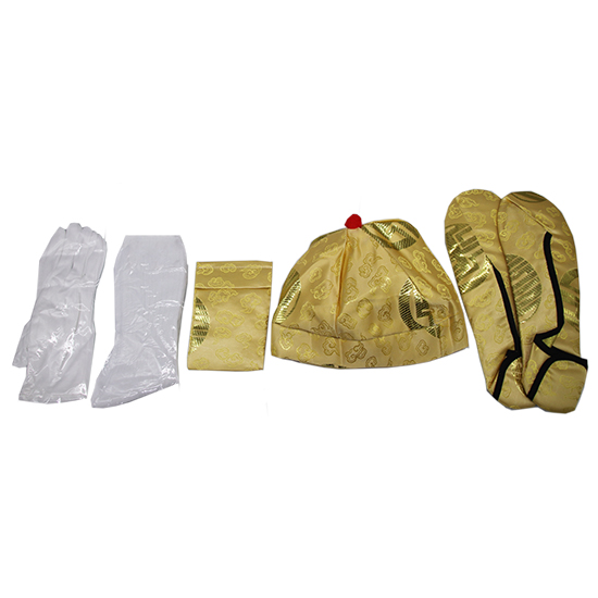 馬褂-祥雲壽紋綠泥金