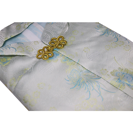 衣裙-三彩水藍壽菊