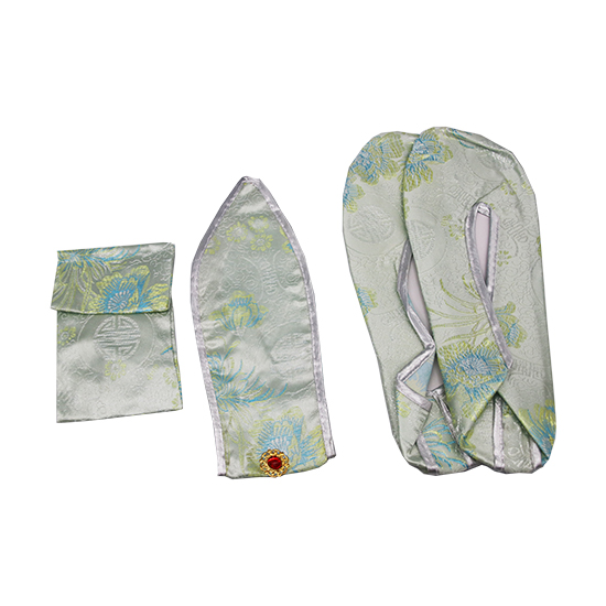 衣裙-三彩水藍壽菊