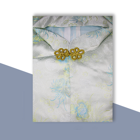 衣裙-三彩水藍壽菊