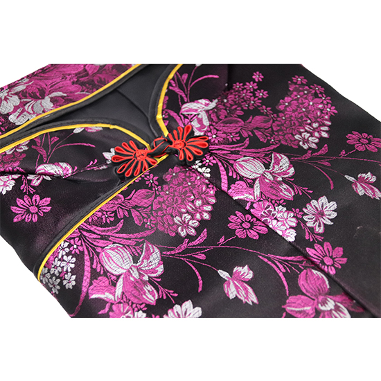 衣裙-三彩牡丹花黑紅