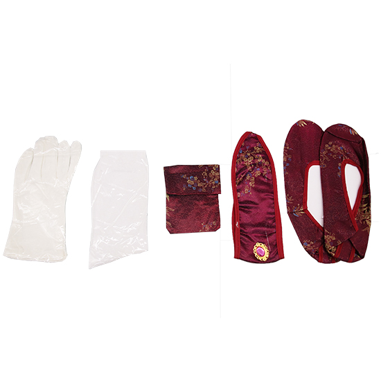 衣裙-三彩竹菊梅醬紅