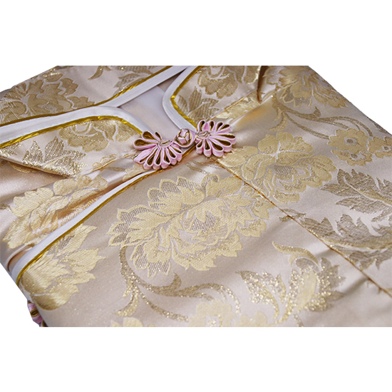 衣裙-三彩金線泥金牡丹