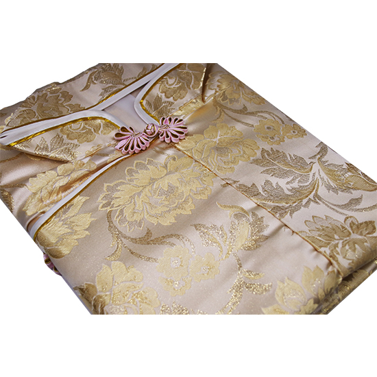 衣裙-三彩金線泥金牡丹