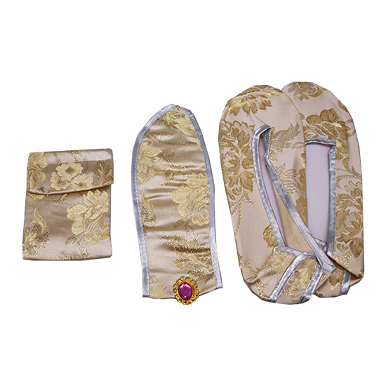 衣裙-三彩金線泥金牡丹