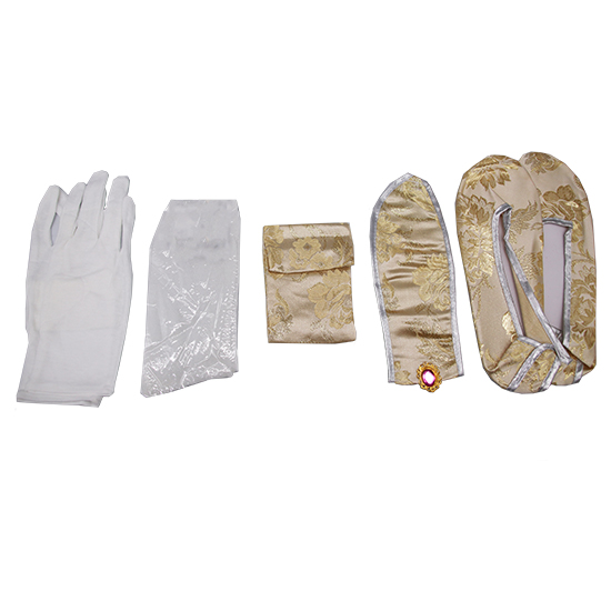 衣裙-三彩金線泥金牡丹