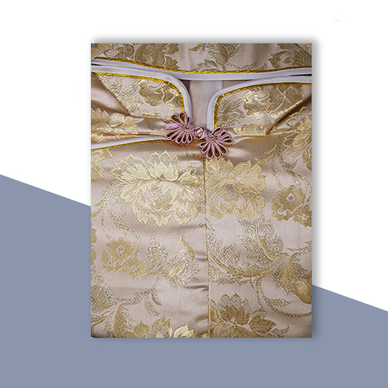 衣裙-三彩金線泥金牡丹