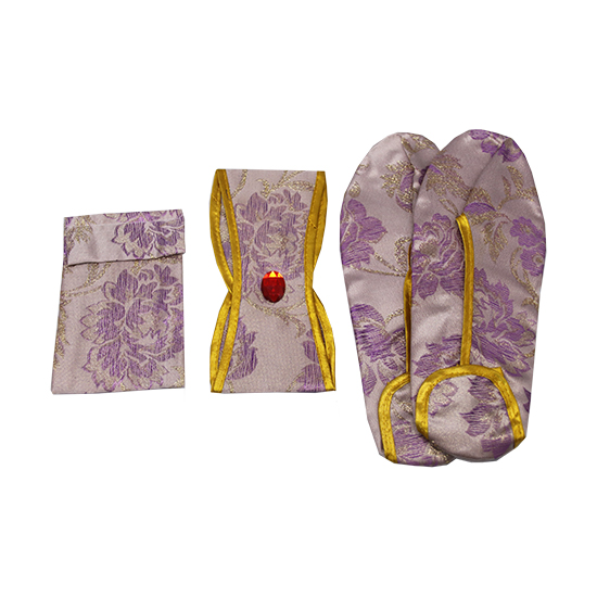 衣裙-三彩金線紫金牡丹