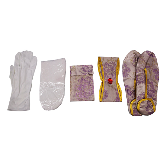 衣裙-三彩金線紫金牡丹