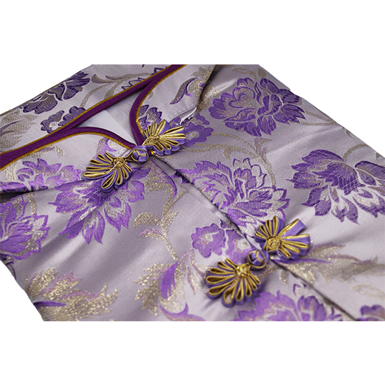 衣裙-三彩金線紫金牡丹