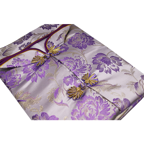 衣裙-三彩金線紫金牡丹