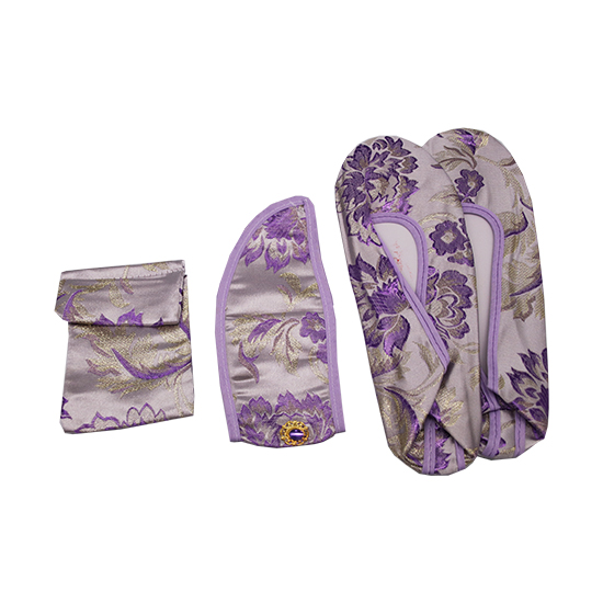 衣裙-三彩金線紫金牡丹