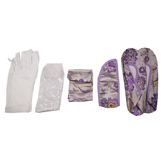 衣裙-三彩金線紫金牡丹