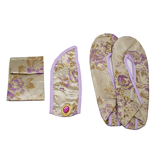 衣裙-三彩香檳紫金牡丹