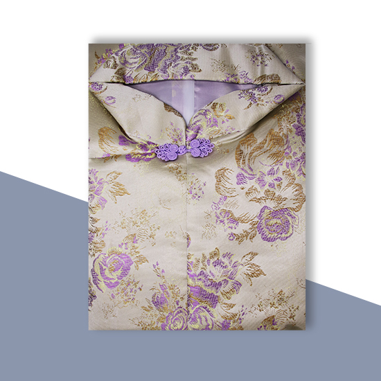 衣裙-三彩香檳紫金牡丹