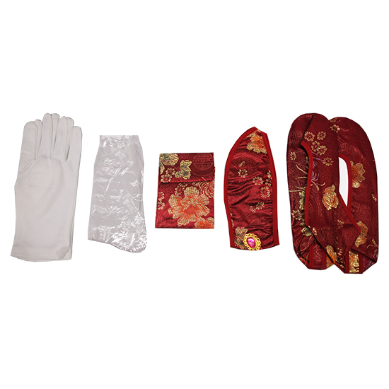 衣裙-五彩壽菊棗紅