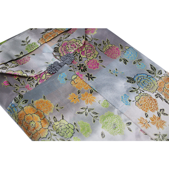 衣裙-五彩牡丹銀