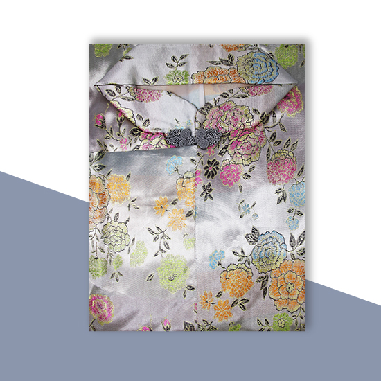 衣裙-五彩牡丹銀