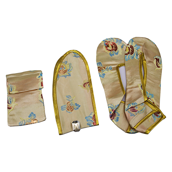 衣裙-五彩金線玫瑰花泥金