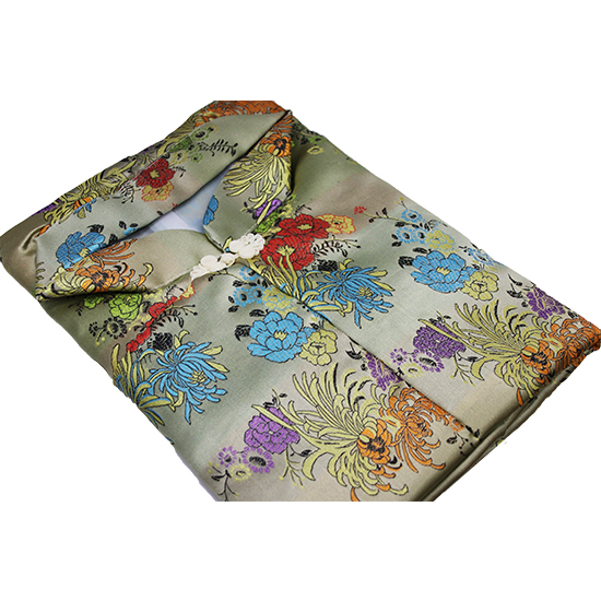 衣裙-五彩金菊牡丹泥金