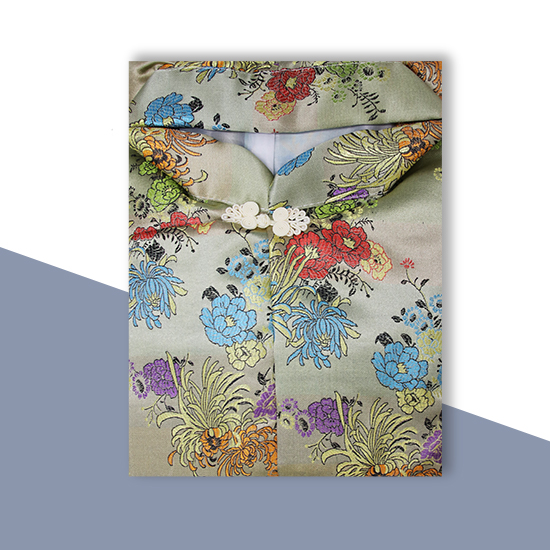 衣裙-五彩金菊牡丹泥金