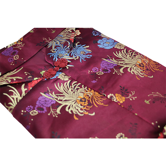 衣裙-五彩金菊牡丹醬紅