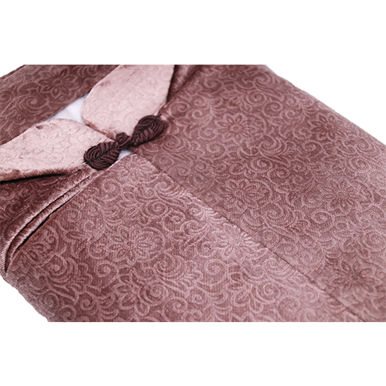 衣裙-絨毛小花淺咖啡