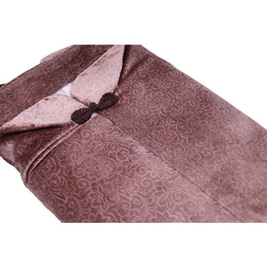 衣裙-絨毛小花淺咖啡