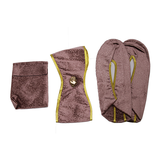 衣裙-絨毛小花淺咖啡