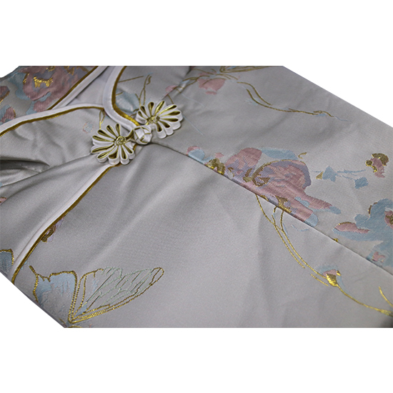 衣裙-蝴蝶花金線淺綠