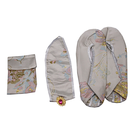 衣裙-蝴蝶花金線淺綠