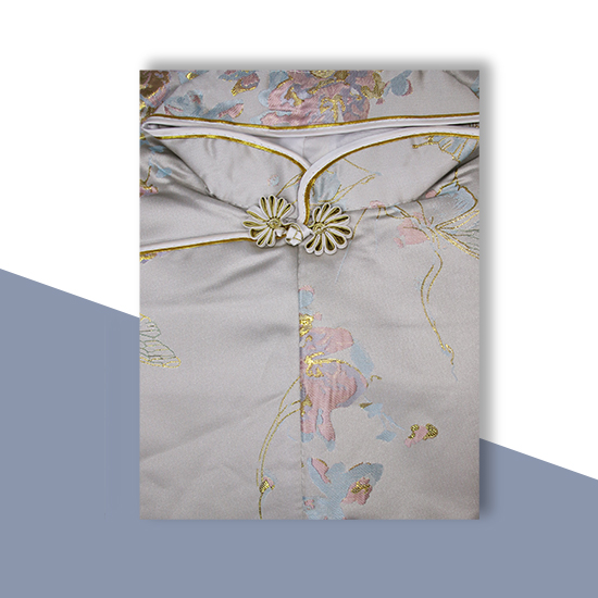 衣裙-蝴蝶花金線淺綠