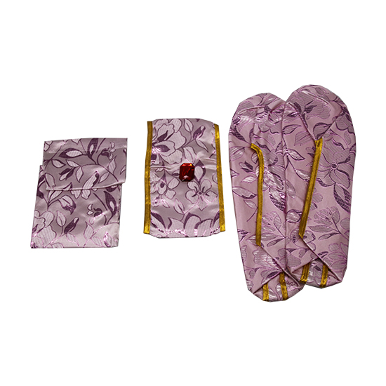 衣裙-金線緹花紫