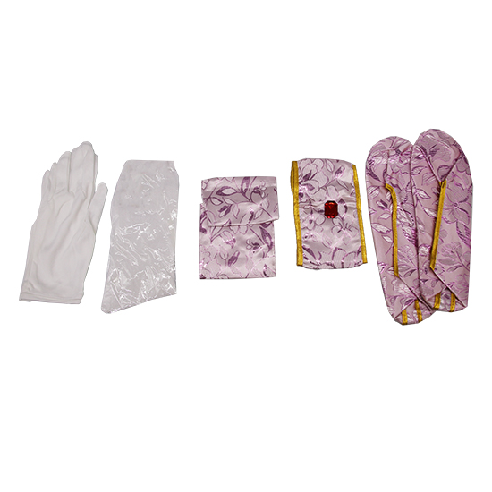 衣裙-金線緹花紫