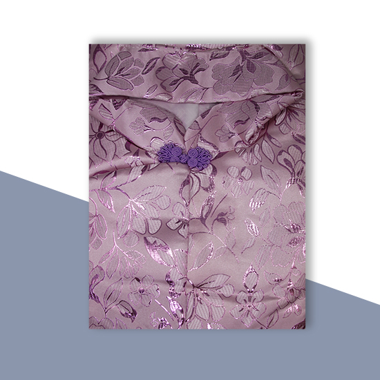 衣裙-金線緹花紫